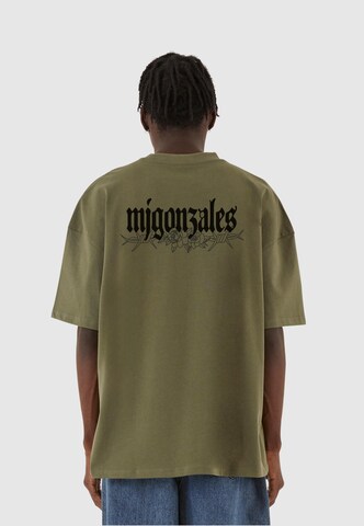 MJ Gonzales Shirt 'Barbed Bloom' in Groen: voorkant