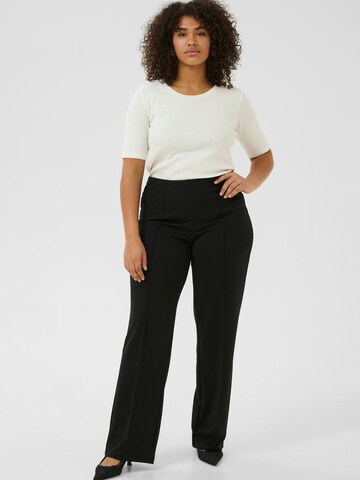 KAFFE CURVE Regular Pantalon 'KCAthena' in Zwart