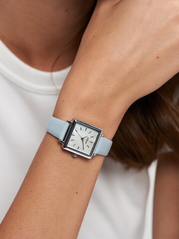 s.Oliver Analog Watch 'Square Time' in Blue