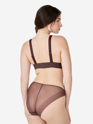 Triangolo Reggiseno 'Pure Mesh Plus' di ETAM in marrone