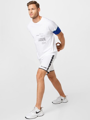 Tricou funcțional de la Lacoste Sport pe alb