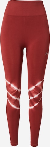 Skinny Pantaloni sportivi 'Miko' di ONLY PLAY in rosso: frontale