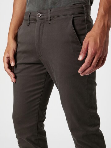 INDICODE JEANS - Regular Calças chino 'Rafle' em cinzento