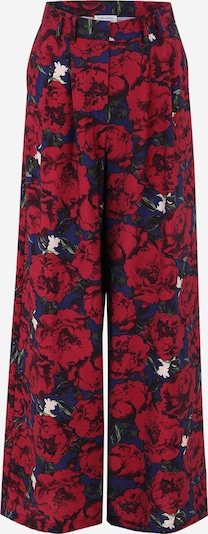 Guido Maria Kretschmer Women Hlače s naborima 'Finja' u tamno plava / zelena / karmin crvena / crna, Pregled proizvoda