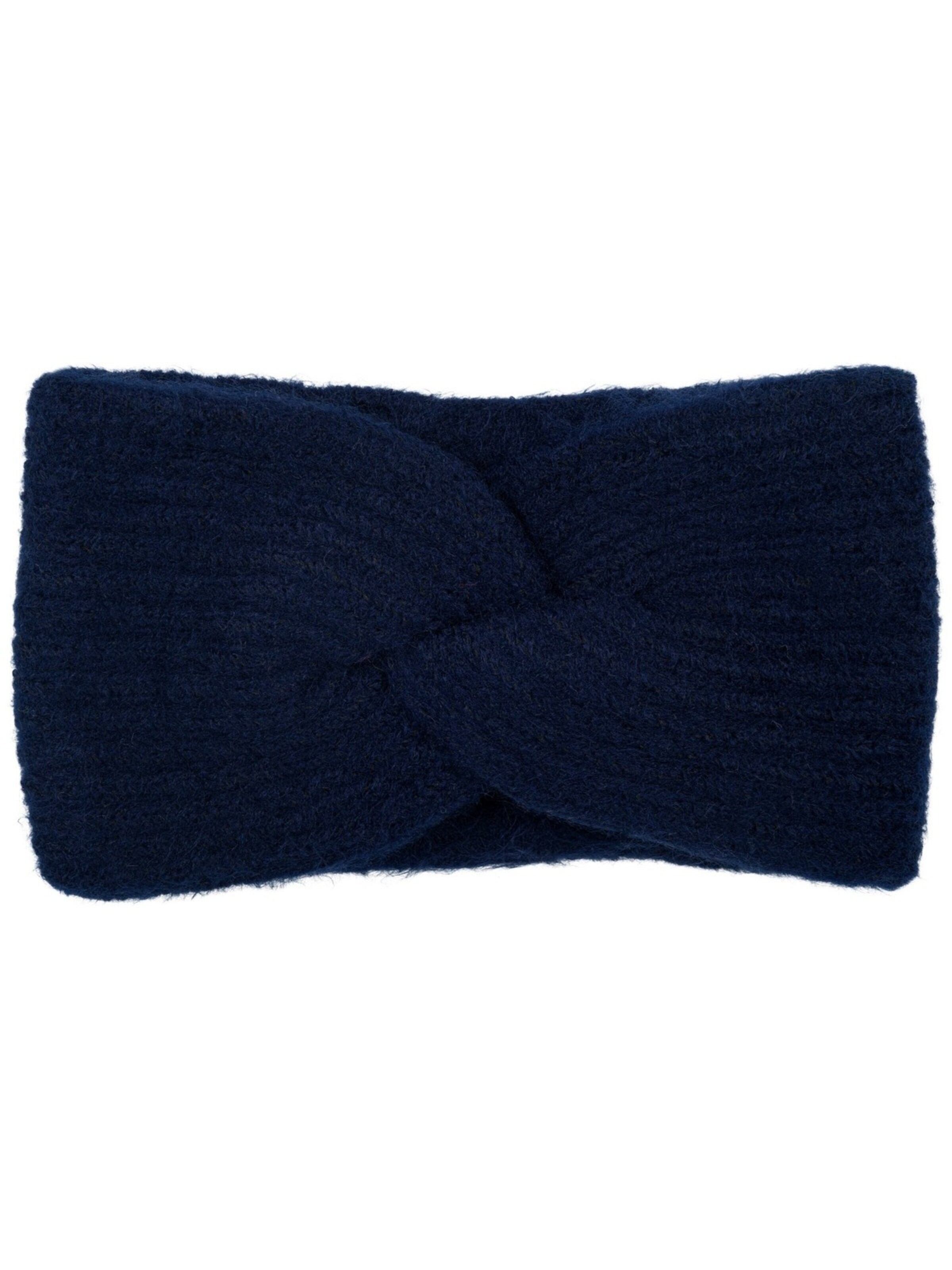 styleBREAKER Headband 'Strick Stirnband Rippenmuster Twist Knoten' in Blue: front