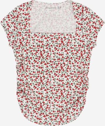 balta Abercrombie & Fitch Marškinėliai 'AVA': priekis