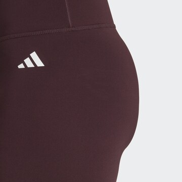 ADIDAS PERFORMANCE Skinny Workout Pants 'Essentials' in Red