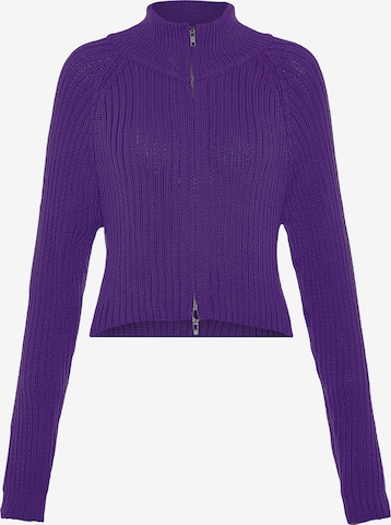 Cardigan MYMO en violet : devant