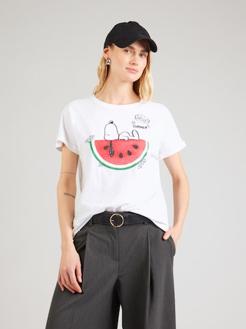 Maglietta 'Snoopy Watermelon' di PRINCESS GOES HOLLYWOOD in bianco: frontale