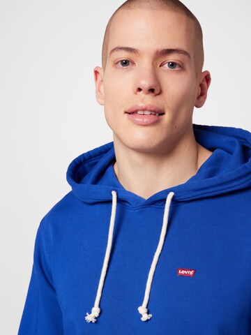 LEVI'S ® Regular Fit Sweatshirt 'Original Housemark Hoodie' i blå