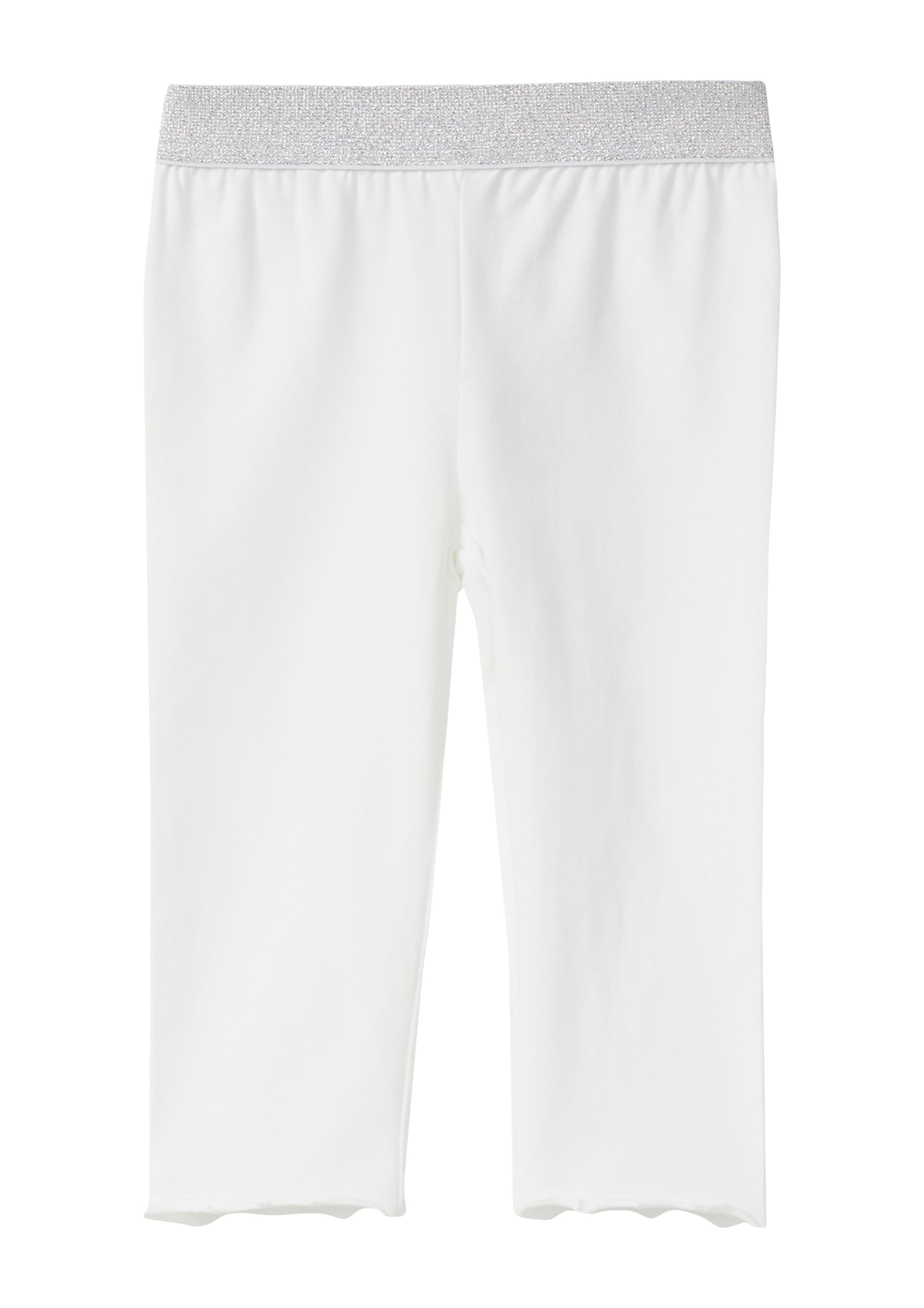 Coupe slim Leggings s.Oliver en blanc : devant