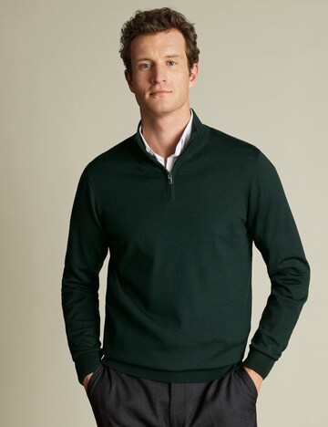 Charles Tyrwhitt Sweater in Green: front