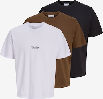 JACK & JONES - Camiseta en marrón: frente
