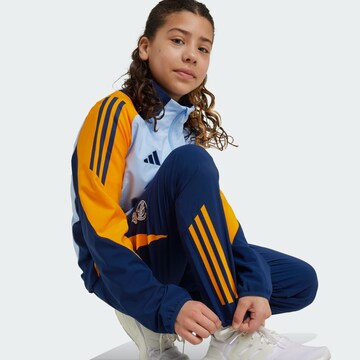 Effilé Pantalon de sport 'Real Madrid Tiro' ADIDAS PERFORMANCE en bleu : devant