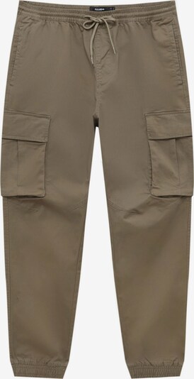 Pull&Bear Pantalon cargo en kaki, Vue avec produit