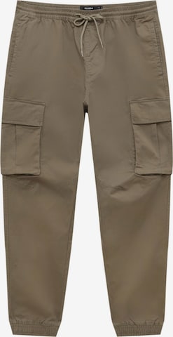 Pull&Bear Cargo Pants in Green: front