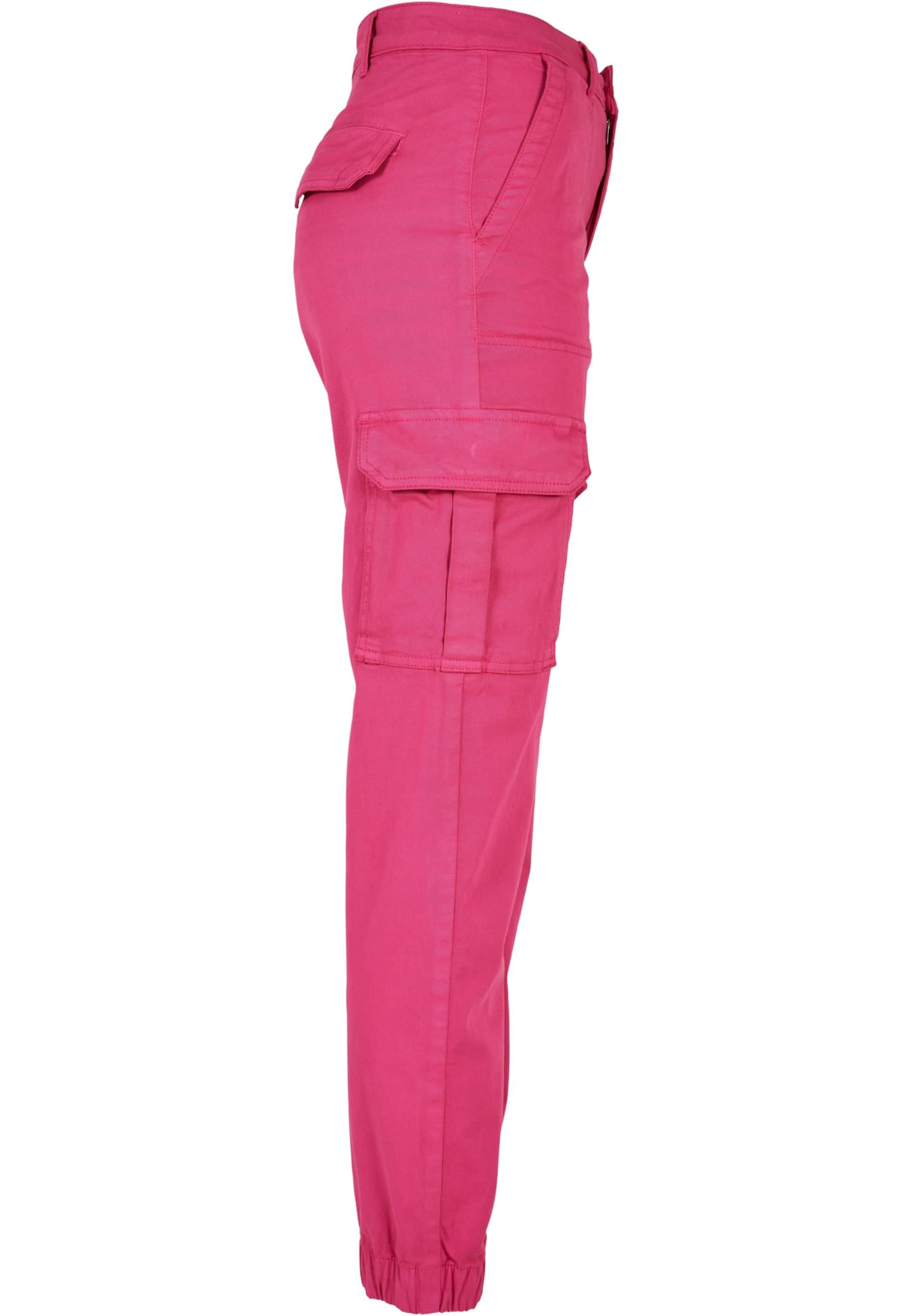 Urban Classics - Tapered Pantalón cargo en rosa