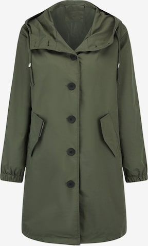 Youthup Between-Seasons Coat in Green: front