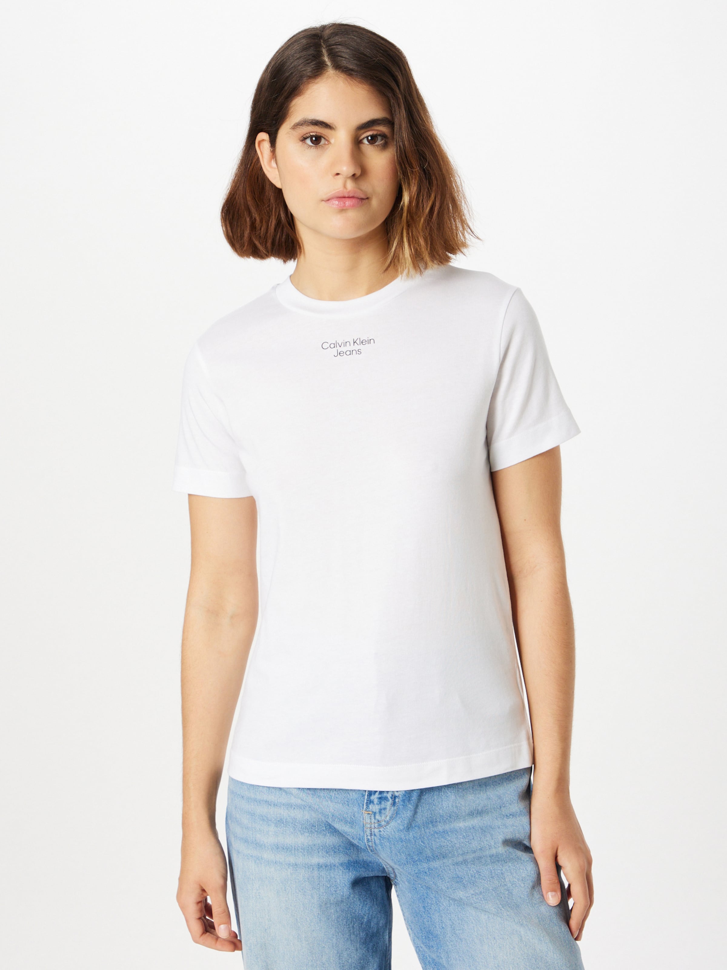 Mujer Camisetas y tops de Camisetas y tops Calvin Klein Pantalon corto Calvin Klein de Denim de color Rosa 