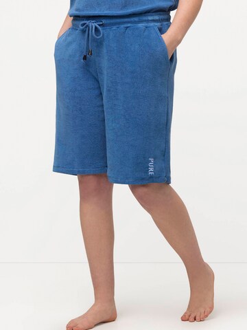 Ulla Popken Regular Pants 'PURE' in Blue: front