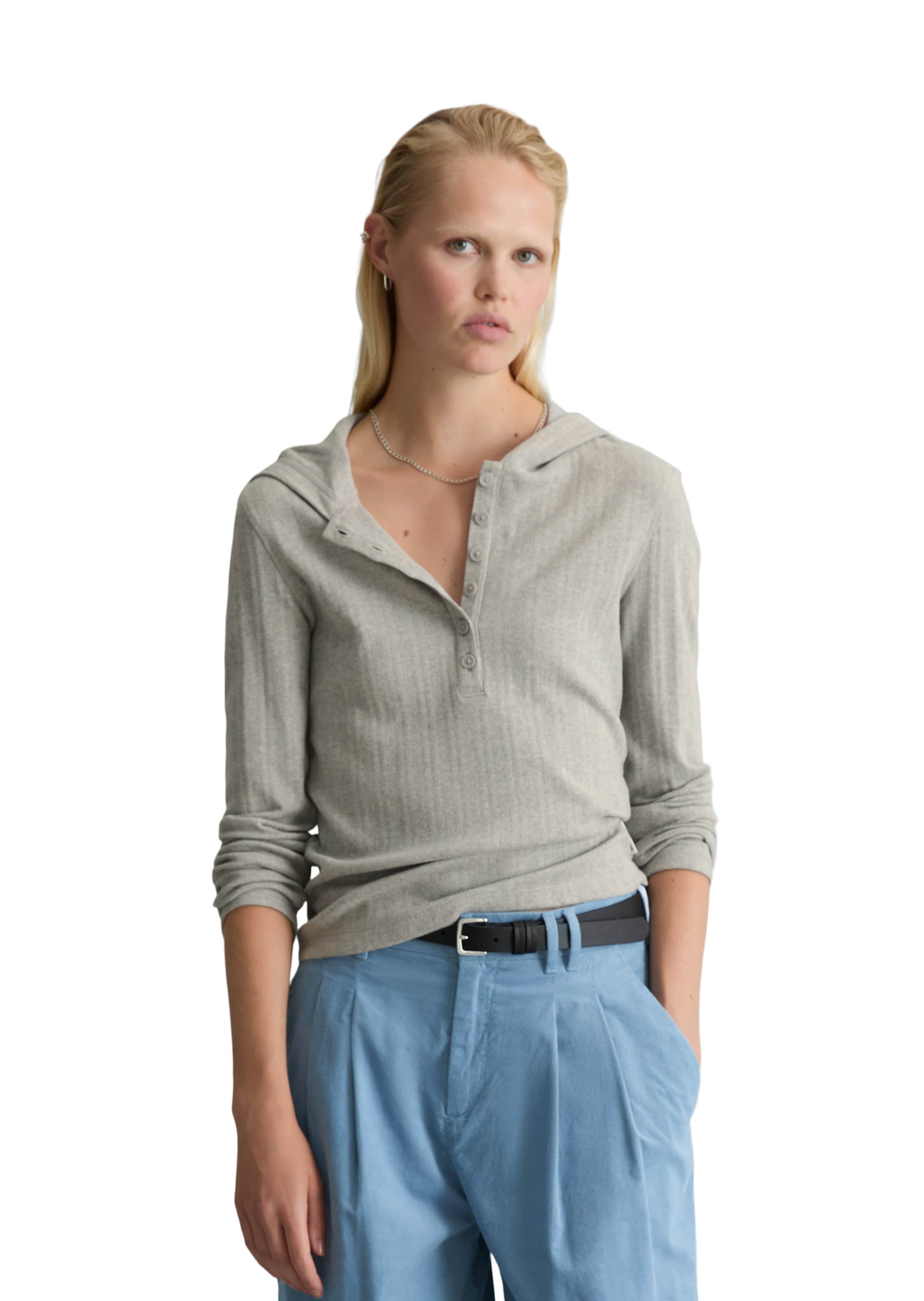 Marc O'Polo DENIM Shirt in Grey: front
