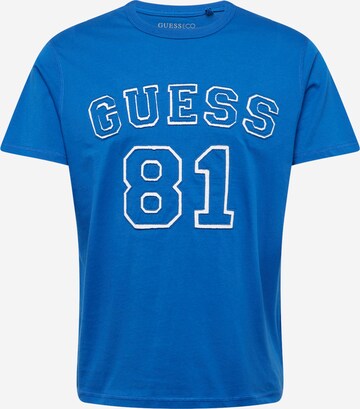 GUESS - Camiseta en azul: frente