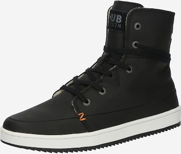 HUB Fűzős rövid szárú csizmák 'Chess 2.0' - fekete: elől