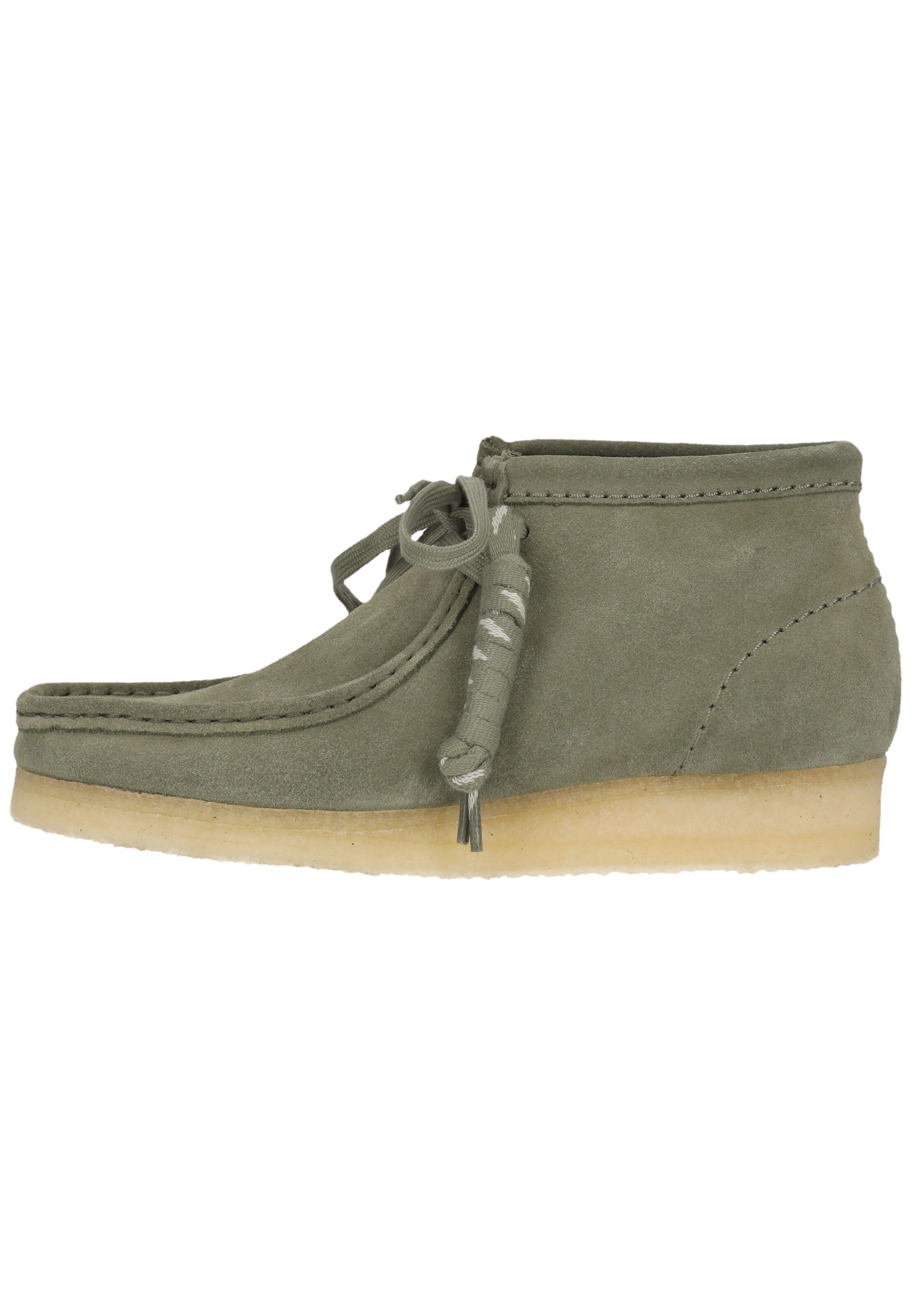 CLARKS Lace-up shoe 'Wallabee Boot' in Green