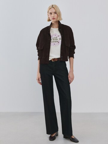 Maglietta 'ILUSTRA' di MANGO in bianco