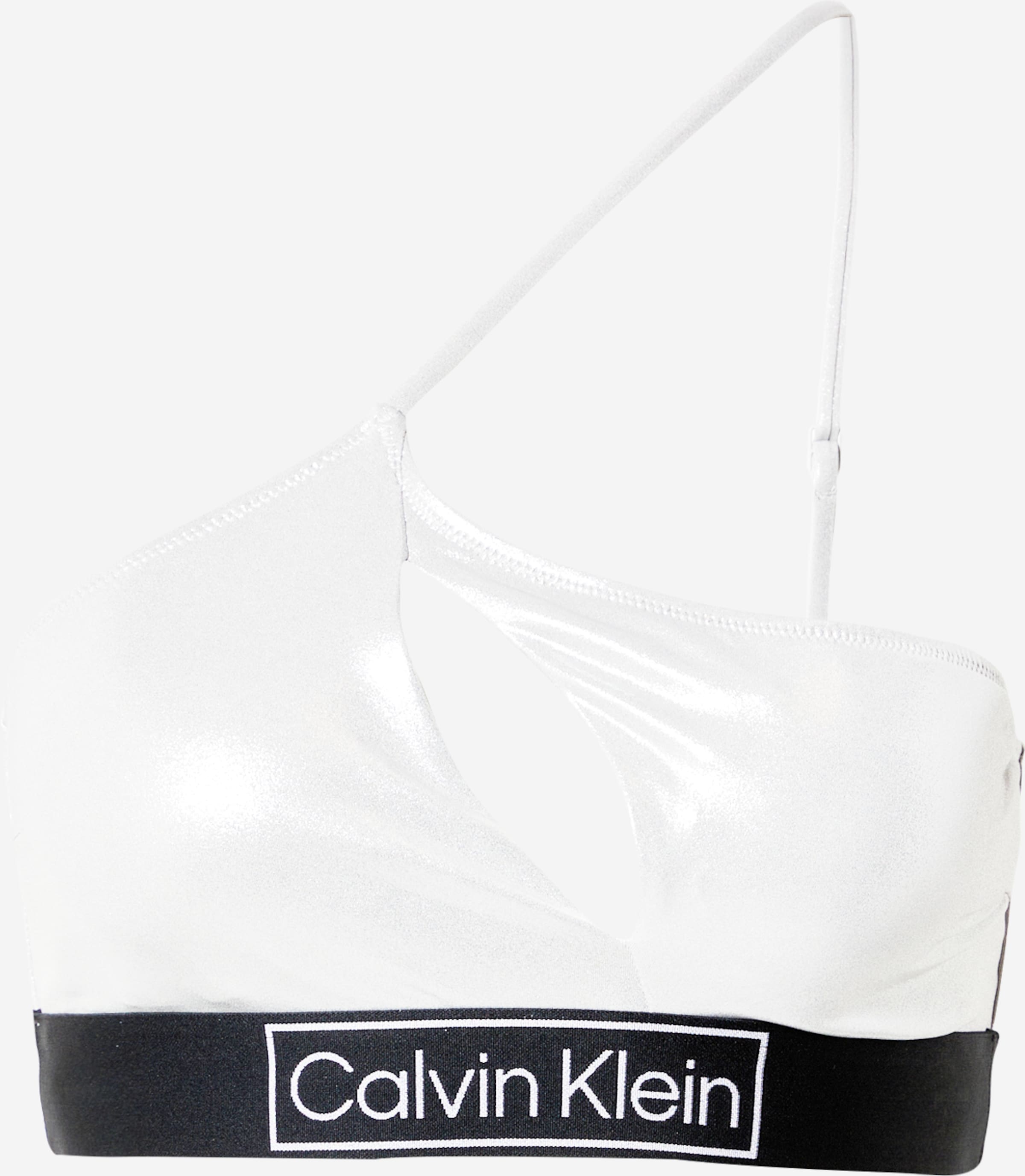 Calvin Klein Swimwear Soutien Bustier Top de biquíni em Preto
