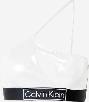 Bustier Hauts de bikini Calvin Klein Swimwear en gris : devant