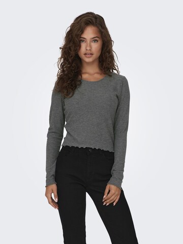 T-shirt ONLY en gris : devant