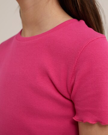 T-Shirt WE Fashion en rose