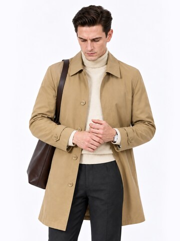 ALLTHEMEN Between-Seasons Coat 'Nebel' in Green