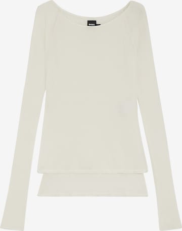 BOSS Sweatshirt ' Edupla1 ' in Weiß: Vorderseite