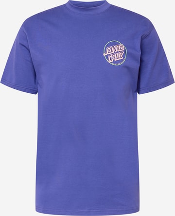 Santa Cruz - Camisa 'Slasher Flip' em azul: frente