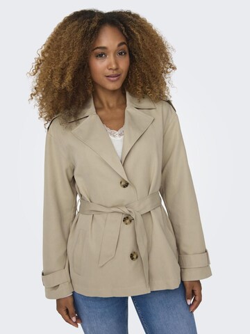 Manteau mi-saison 'Line' ONLY en beige