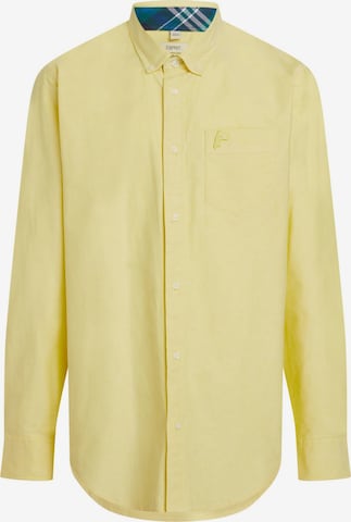 ESPRIT Regular fit Button Up Shirt in Yellow: front