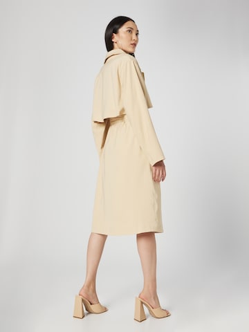 Katy Perry exclusive for ABOUT YOU Between-Seasons Coat 'Selina' in Beige