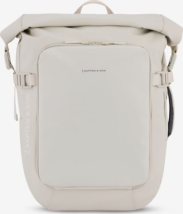 Kapten & Son Rucksack 'Lisbon Pro' in Beige: Vorderseite