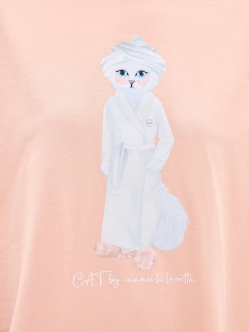 T-shirt 'Spa Cat' Cat e Lolette en orange