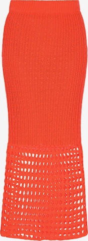 Jupe IZIA en orange : devant