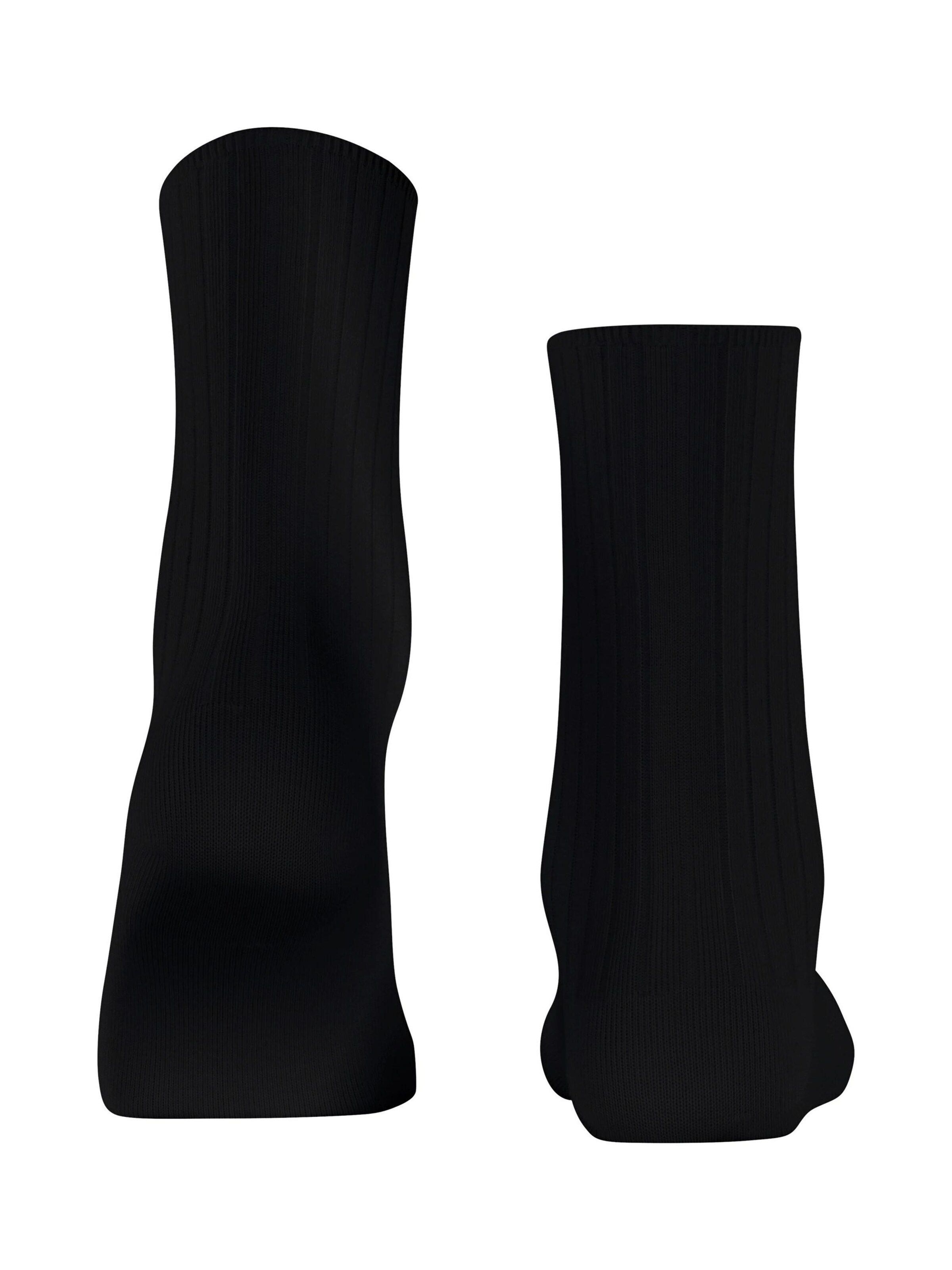 FALKE Socken 'Cotton Rib'‌‌ in Schwarz