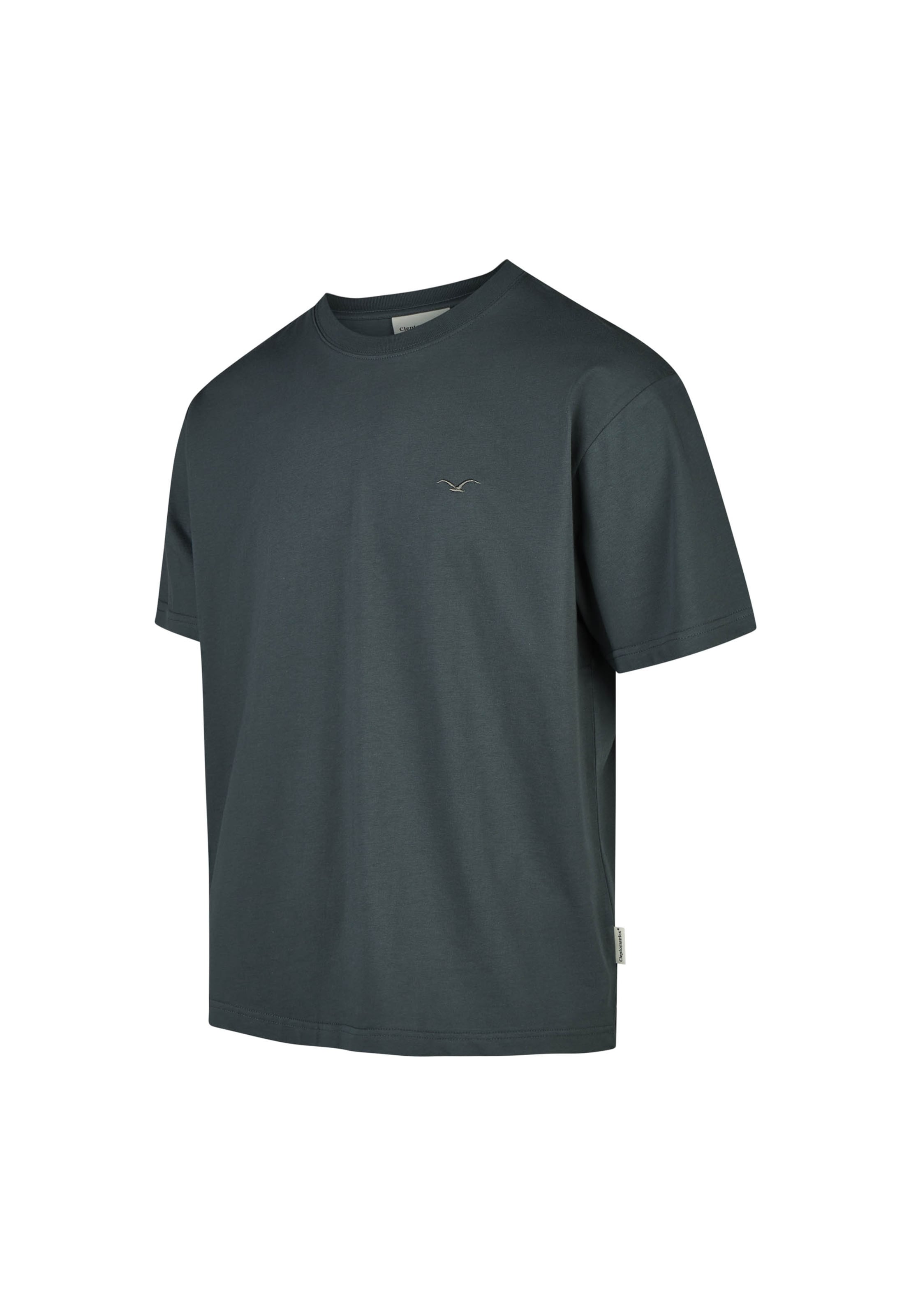 Cleptomanicx T-Shirt 'Boxy Tee Ligull Boxy Crop' in Grau