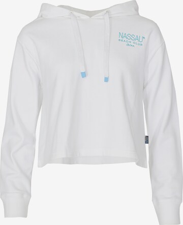 NASSAU Beach Club Sweatshirt 'NB231038' in White: front