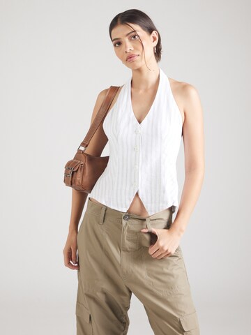Camicia da donna di HOLLISTER in bianco: frontale