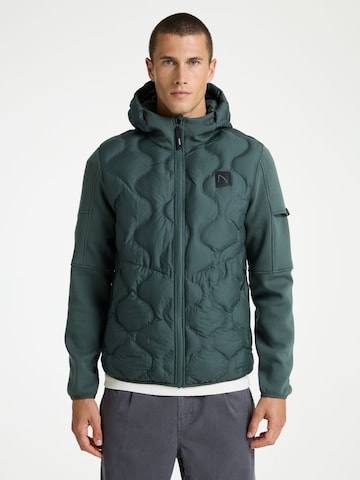 Veste outdoor 'Theos Hybrid' CHASIN' en vert : devant