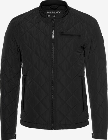 REPLAY Regular fit Between-Season Jacket in Black: front