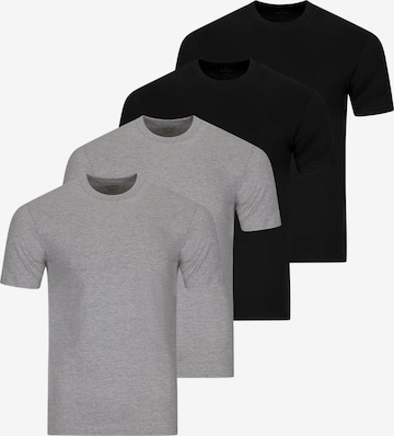 Ragman Unterhemd 'Basic' in Grau: Vorderseite
