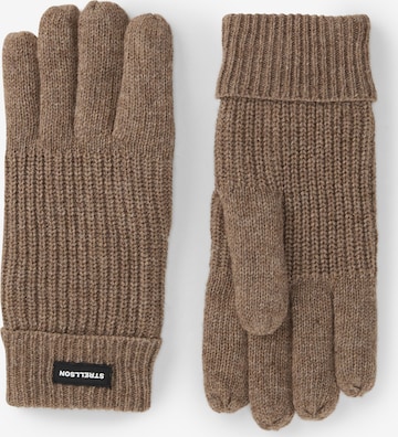 STRELLSON Full finger gloves in Beige: front